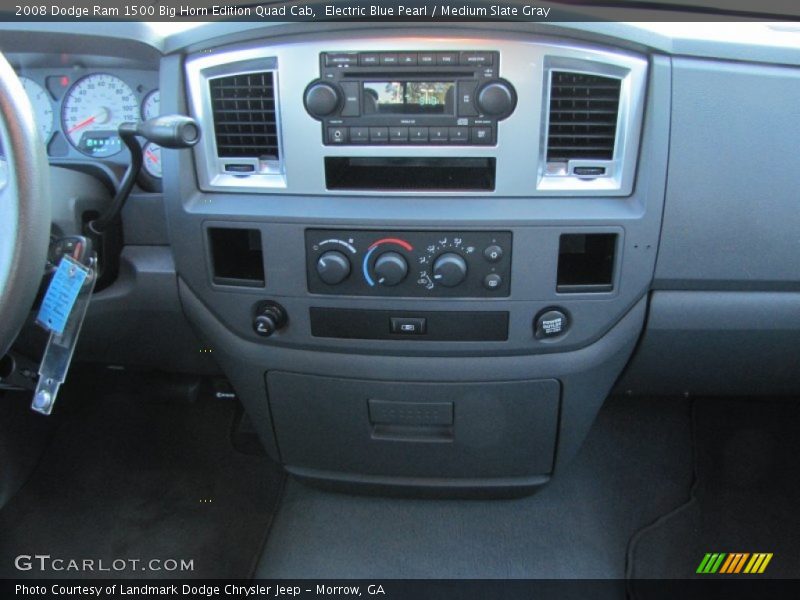 Electric Blue Pearl / Medium Slate Gray 2008 Dodge Ram 1500 Big Horn Edition Quad Cab