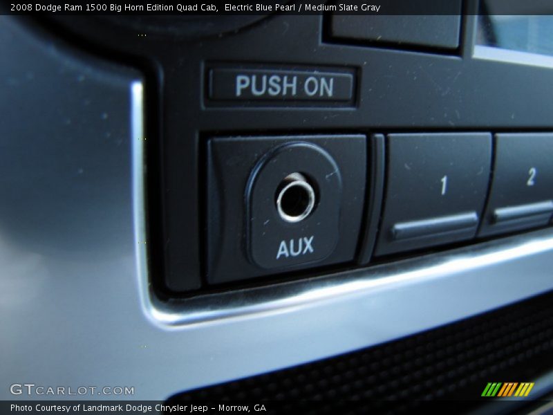 Electric Blue Pearl / Medium Slate Gray 2008 Dodge Ram 1500 Big Horn Edition Quad Cab