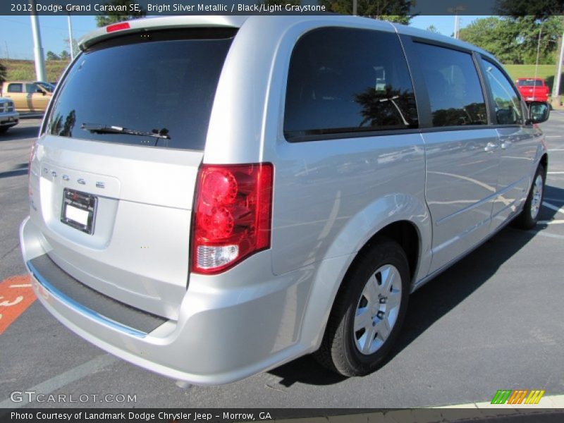 Bright Silver Metallic / Black/Light Graystone 2012 Dodge Grand Caravan SE