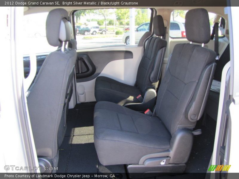  2012 Grand Caravan SE Black/Light Graystone Interior