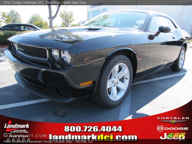 Pitch Black / Dark Slate Gray 2012 Dodge Challenger SXT