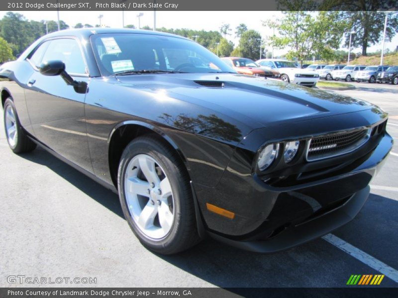 Pitch Black / Dark Slate Gray 2012 Dodge Challenger SXT