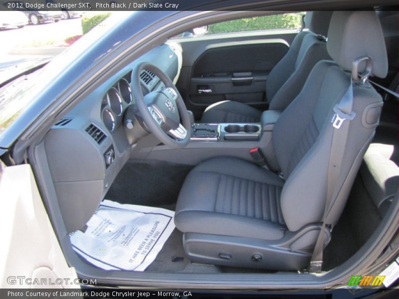 Pitch Black / Dark Slate Gray 2012 Dodge Challenger SXT