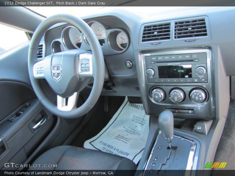 Pitch Black / Dark Slate Gray 2012 Dodge Challenger SXT