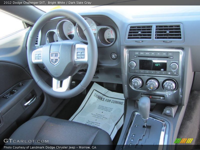 Dashboard of 2012 Challenger SXT