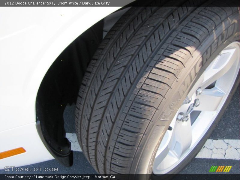 Bright White / Dark Slate Gray 2012 Dodge Challenger SXT