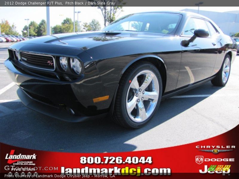 Pitch Black / Dark Slate Gray 2012 Dodge Challenger R/T Plus