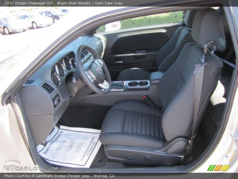 Bright Silver Metallic / Dark Slate Gray 2012 Dodge Challenger SXT