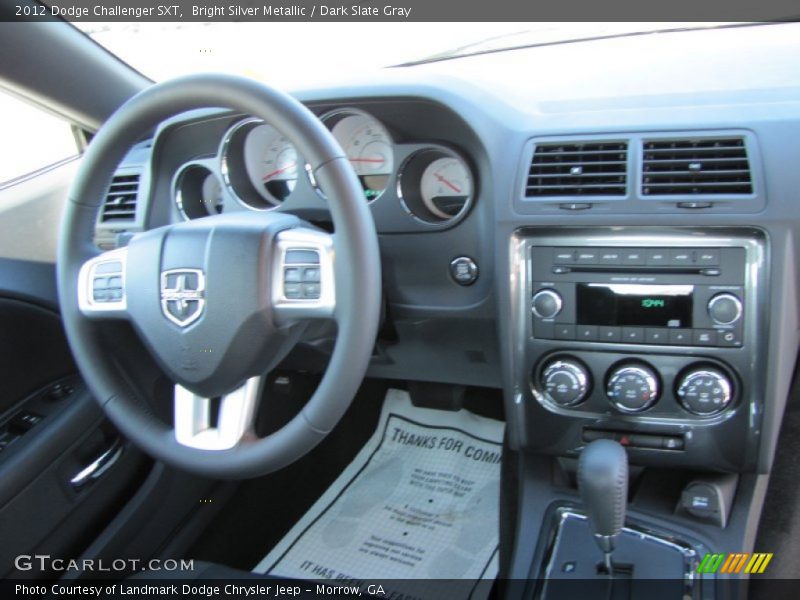 Bright Silver Metallic / Dark Slate Gray 2012 Dodge Challenger SXT