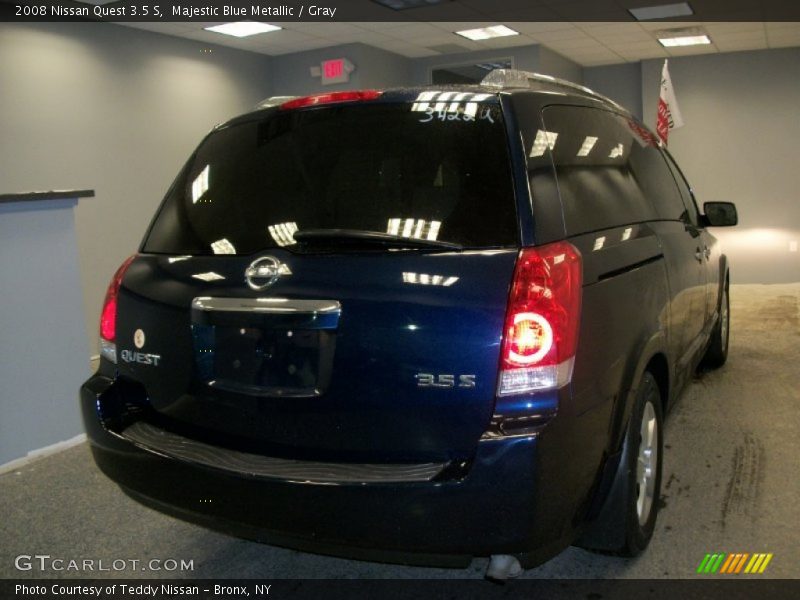 Majestic Blue Metallic / Gray 2008 Nissan Quest 3.5 S