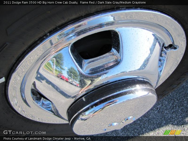 Flame Red / Dark Slate Gray/Medium Graystone 2011 Dodge Ram 3500 HD Big Horn Crew Cab Dually