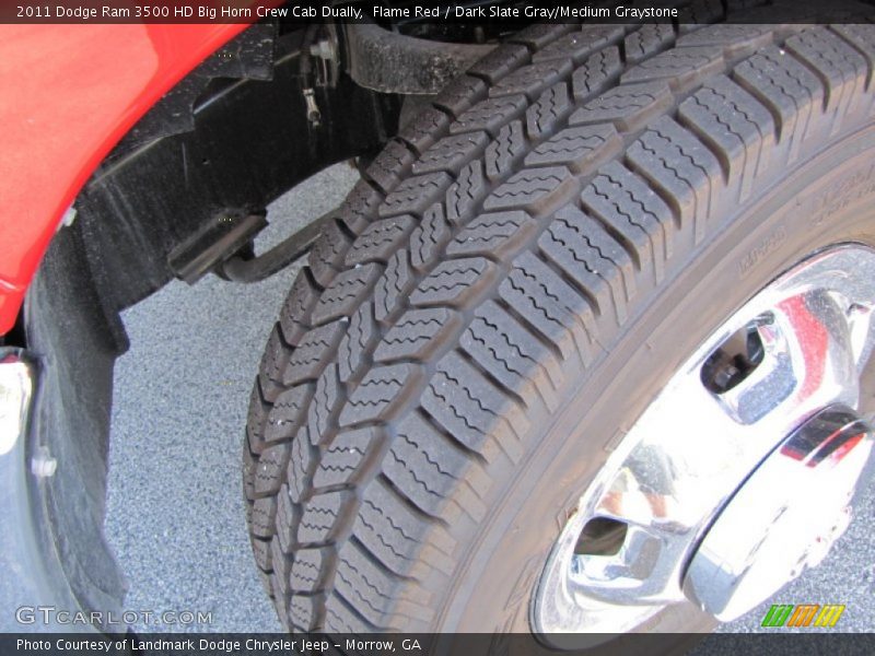 Flame Red / Dark Slate Gray/Medium Graystone 2011 Dodge Ram 3500 HD Big Horn Crew Cab Dually
