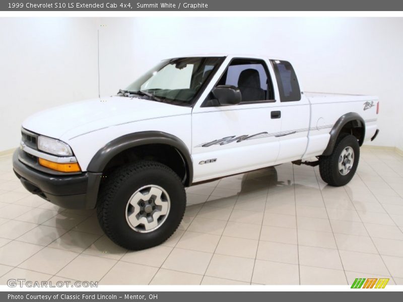 Summit White / Graphite 1999 Chevrolet S10 LS Extended Cab 4x4