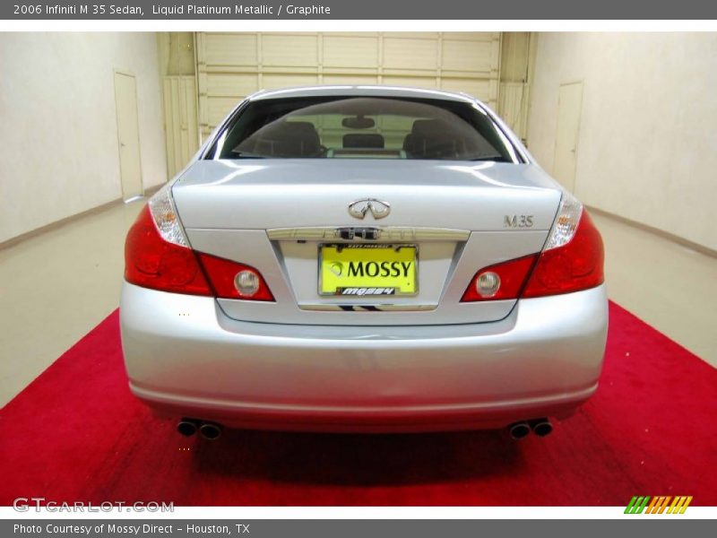 Liquid Platinum Metallic / Graphite 2006 Infiniti M 35 Sedan