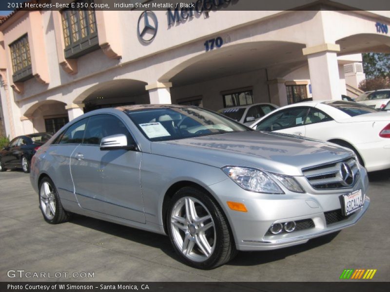 Iridium Silver Metallic / Black 2011 Mercedes-Benz E 350 Coupe