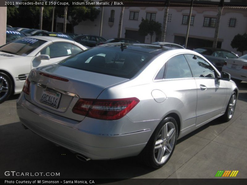 Iridium Silver Metallic / Black 2011 Mercedes-Benz E 350 Coupe