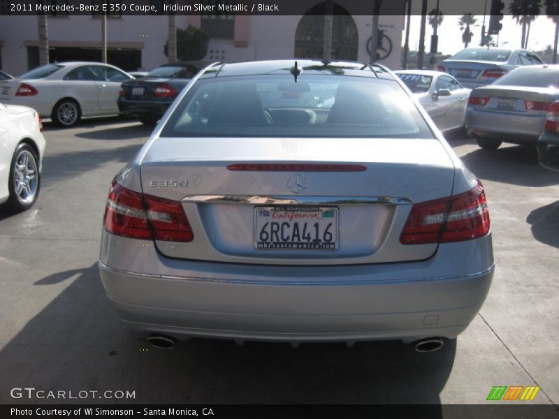 Iridium Silver Metallic / Black 2011 Mercedes-Benz E 350 Coupe