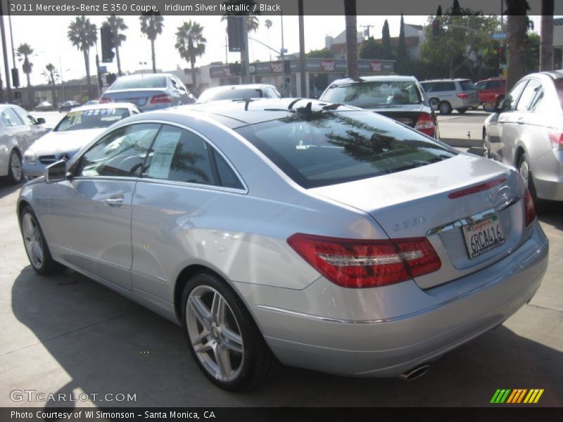Iridium Silver Metallic / Black 2011 Mercedes-Benz E 350 Coupe