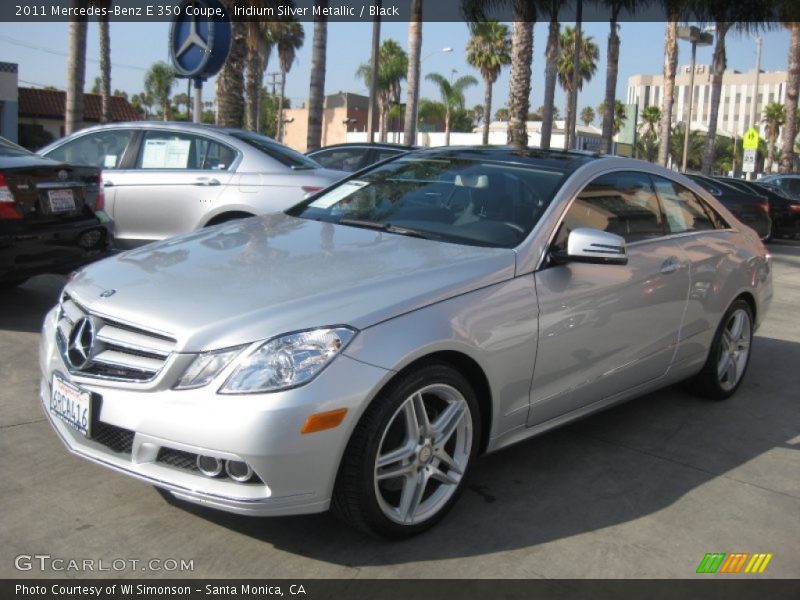 Iridium Silver Metallic / Black 2011 Mercedes-Benz E 350 Coupe