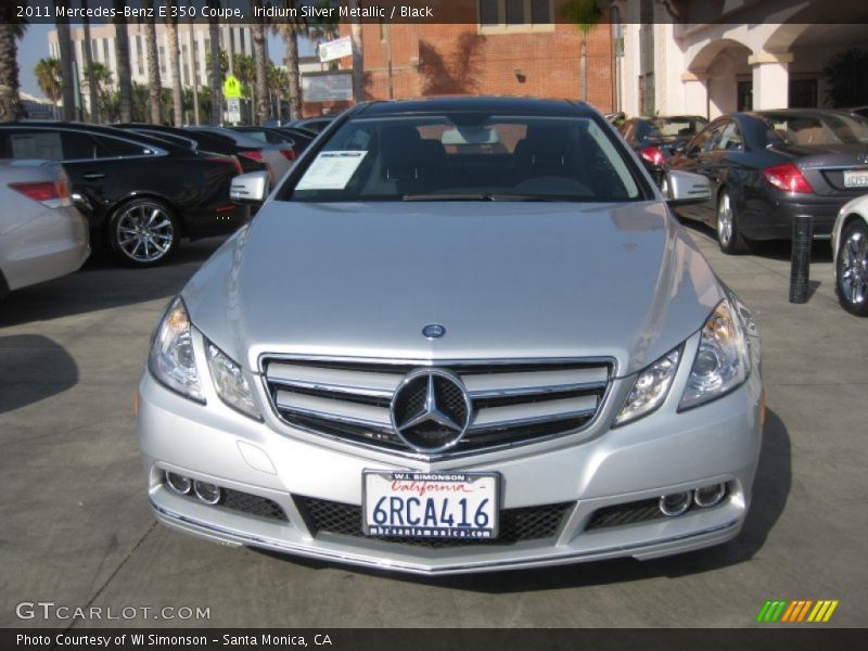 Iridium Silver Metallic / Black 2011 Mercedes-Benz E 350 Coupe