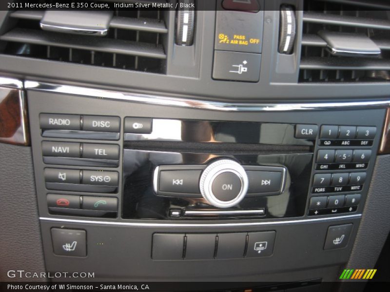 Iridium Silver Metallic / Black 2011 Mercedes-Benz E 350 Coupe