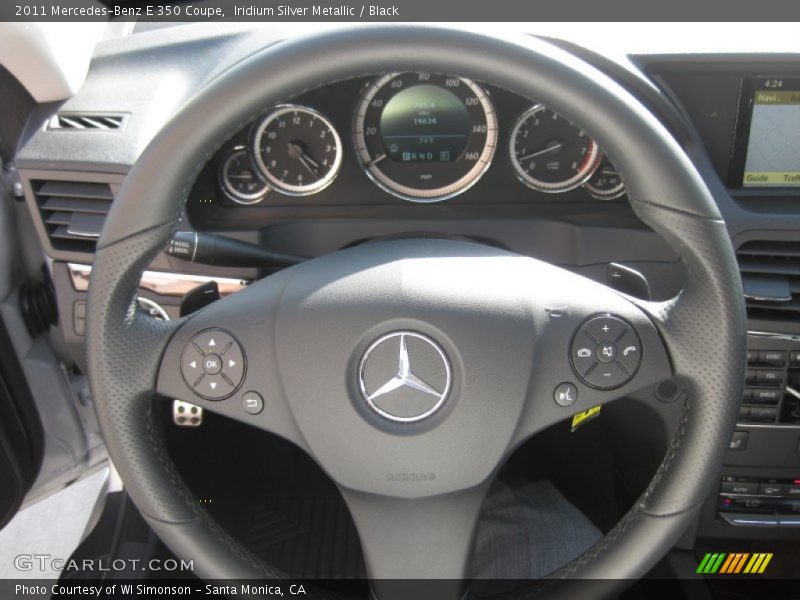 Iridium Silver Metallic / Black 2011 Mercedes-Benz E 350 Coupe