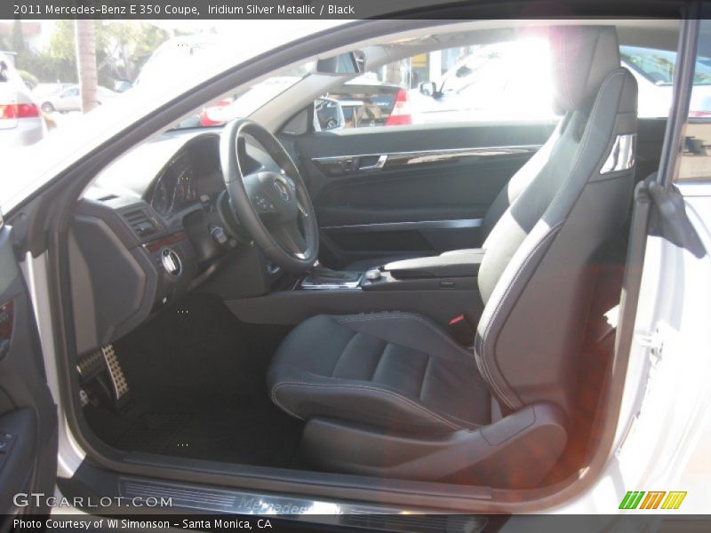 Iridium Silver Metallic / Black 2011 Mercedes-Benz E 350 Coupe