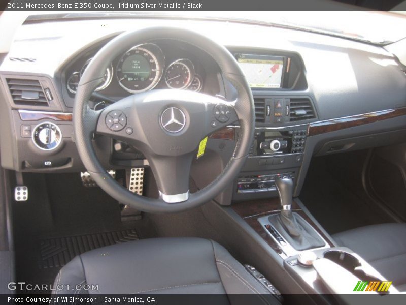 Iridium Silver Metallic / Black 2011 Mercedes-Benz E 350 Coupe