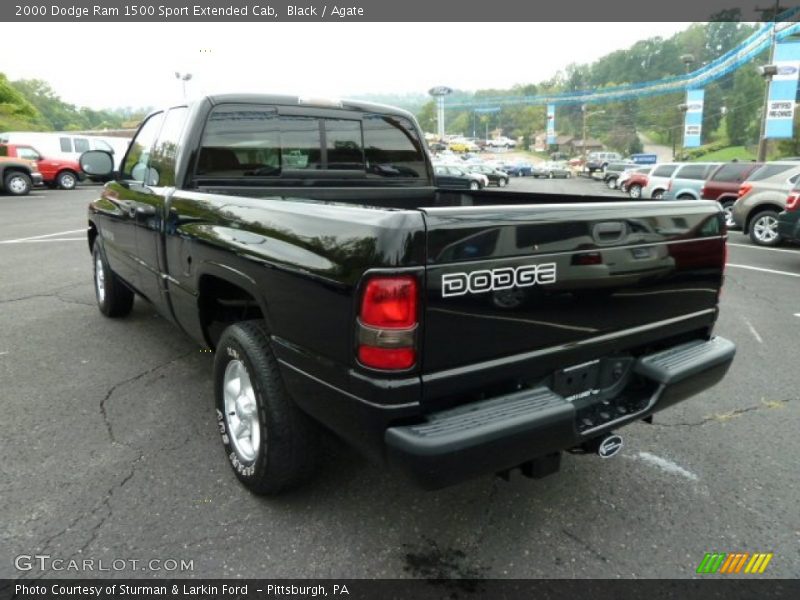 Black / Agate 2000 Dodge Ram 1500 Sport Extended Cab