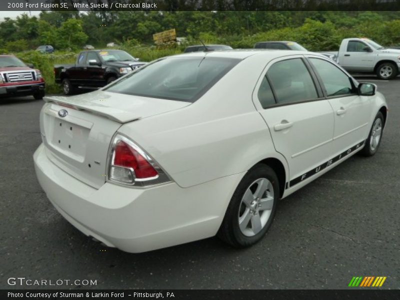 White Suede / Charcoal Black 2008 Ford Fusion SE