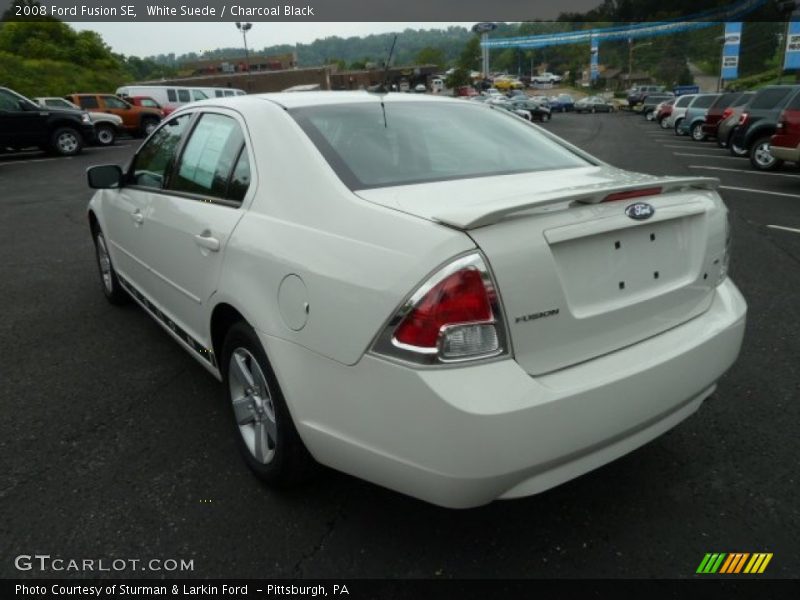 White Suede / Charcoal Black 2008 Ford Fusion SE