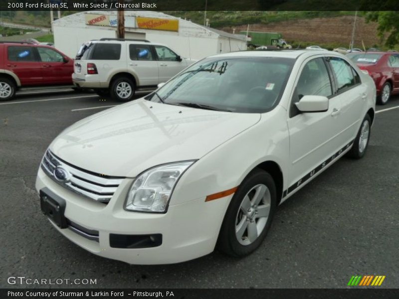 White Suede / Charcoal Black 2008 Ford Fusion SE