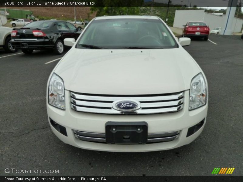 White Suede / Charcoal Black 2008 Ford Fusion SE