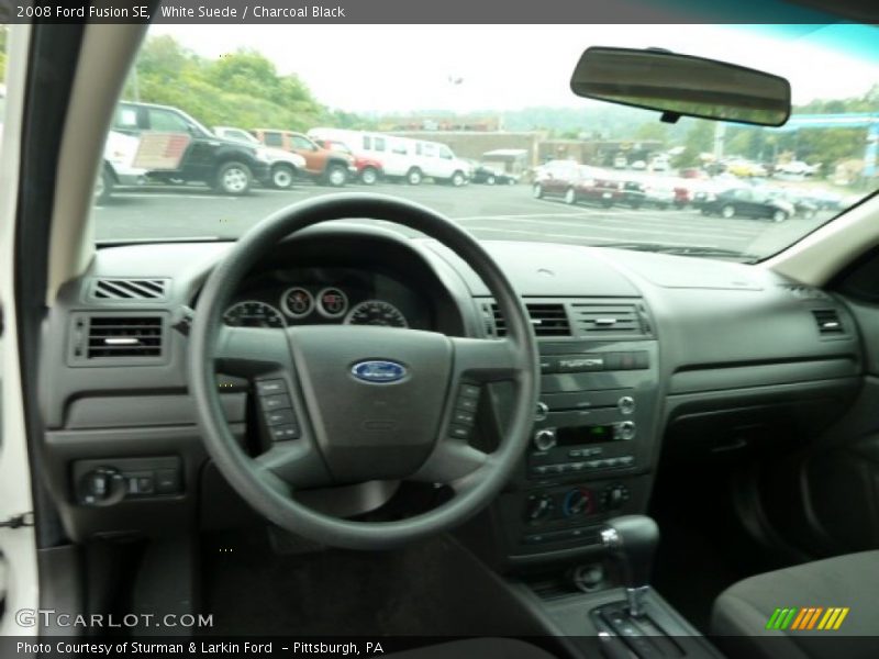 White Suede / Charcoal Black 2008 Ford Fusion SE