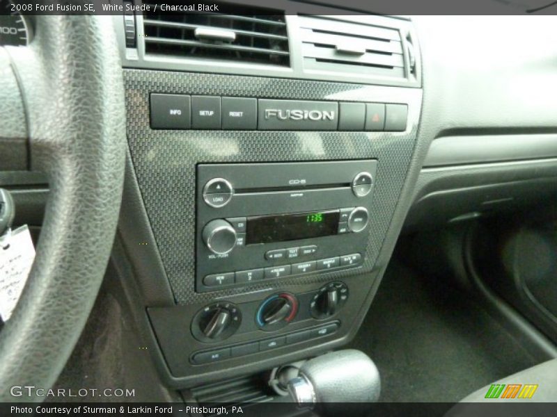 White Suede / Charcoal Black 2008 Ford Fusion SE