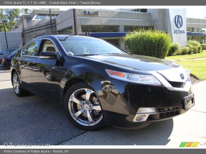 Crystal Black Pearl / Taupe/Ebony 2009 Acura TL 3.7 SH-AWD