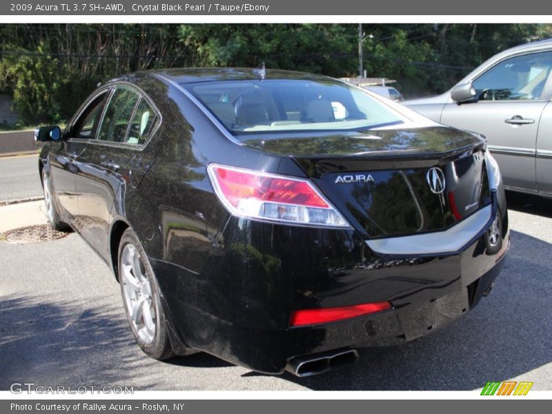 Crystal Black Pearl / Taupe/Ebony 2009 Acura TL 3.7 SH-AWD
