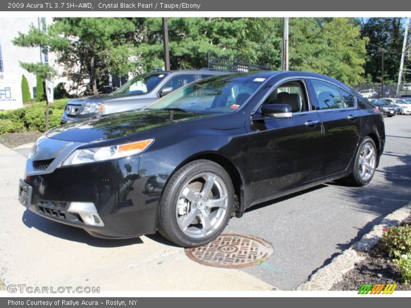 Crystal Black Pearl / Taupe/Ebony 2009 Acura TL 3.7 SH-AWD