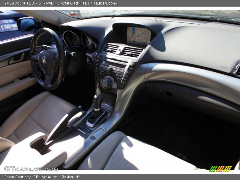 Crystal Black Pearl / Taupe/Ebony 2009 Acura TL 3.7 SH-AWD