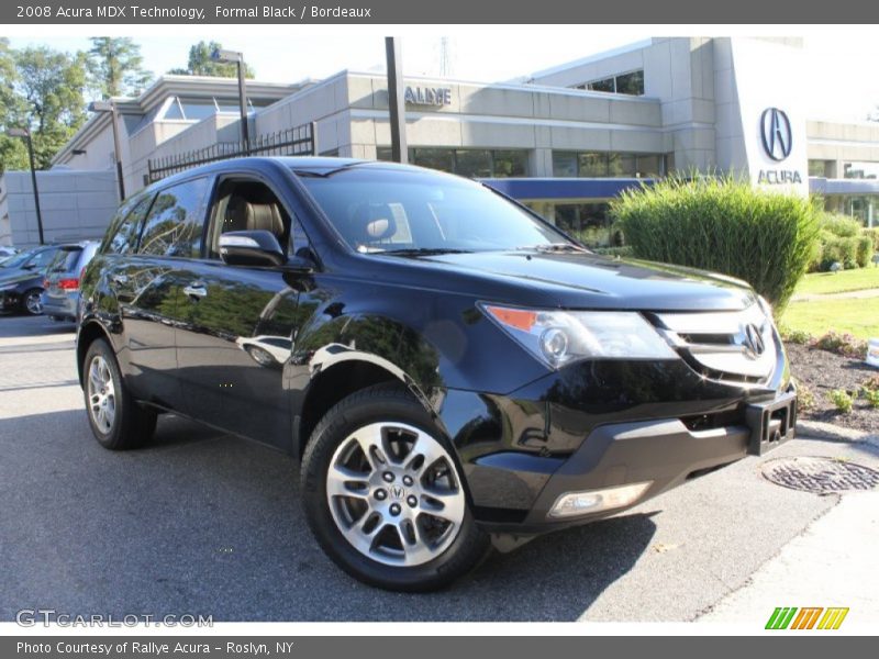 Formal Black / Bordeaux 2008 Acura MDX Technology