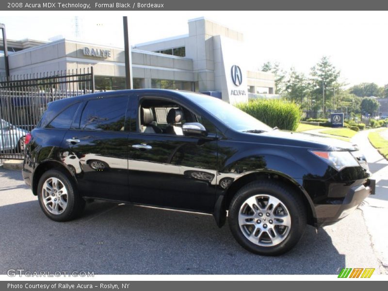 Formal Black / Bordeaux 2008 Acura MDX Technology