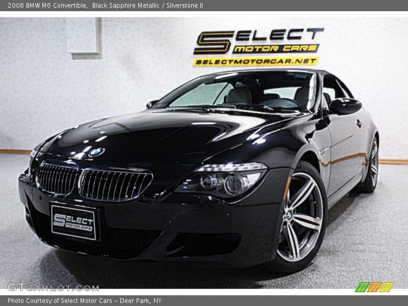Black Sapphire Metallic / Silverstone II 2008 BMW M6 Convertible