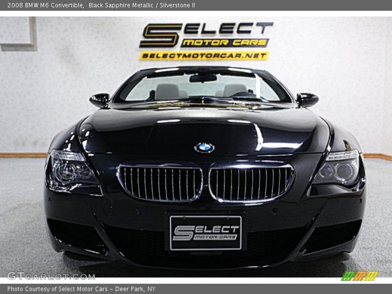 Black Sapphire Metallic / Silverstone II 2008 BMW M6 Convertible