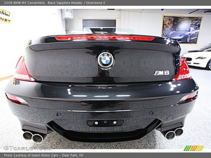 Black Sapphire Metallic / Silverstone II 2008 BMW M6 Convertible