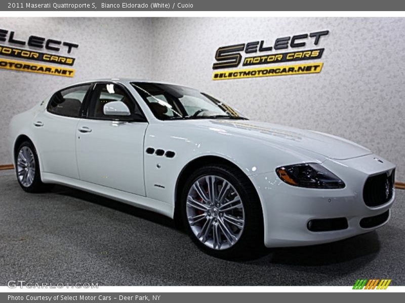 Bianco Eldorado (White) / Cuoio 2011 Maserati Quattroporte S