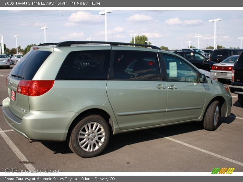 Silver Pine Mica / Taupe 2009 Toyota Sienna LE AWD