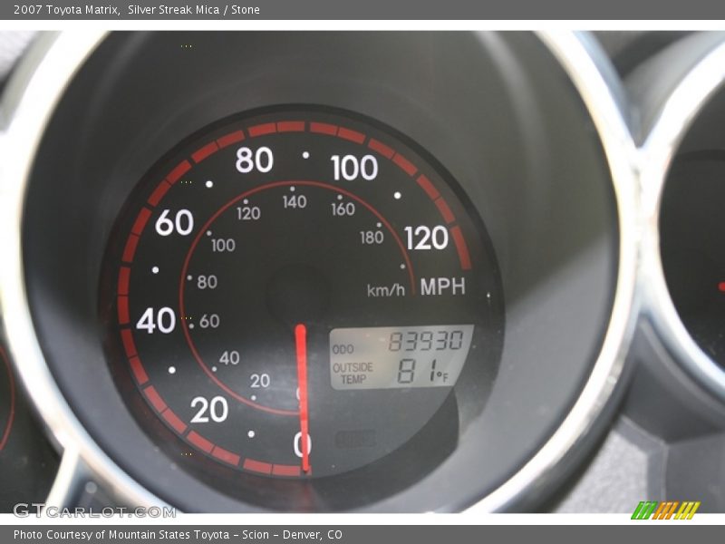 Silver Streak Mica / Stone 2007 Toyota Matrix