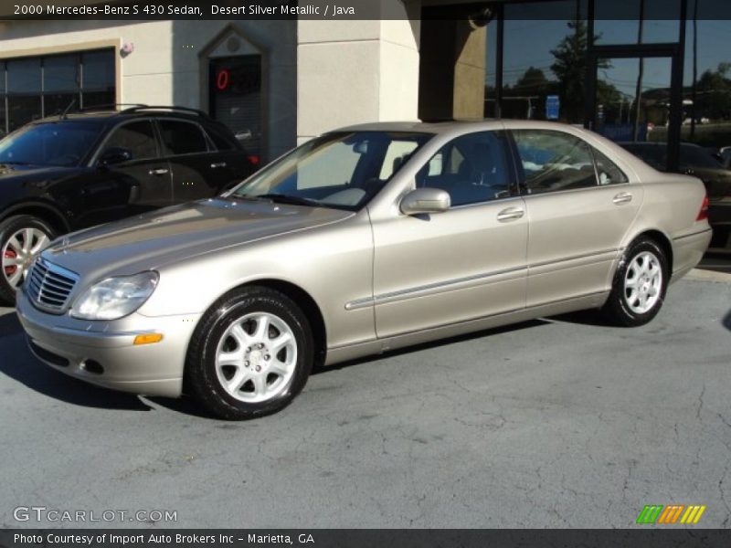 Desert Silver Metallic / Java 2000 Mercedes-Benz S 430 Sedan