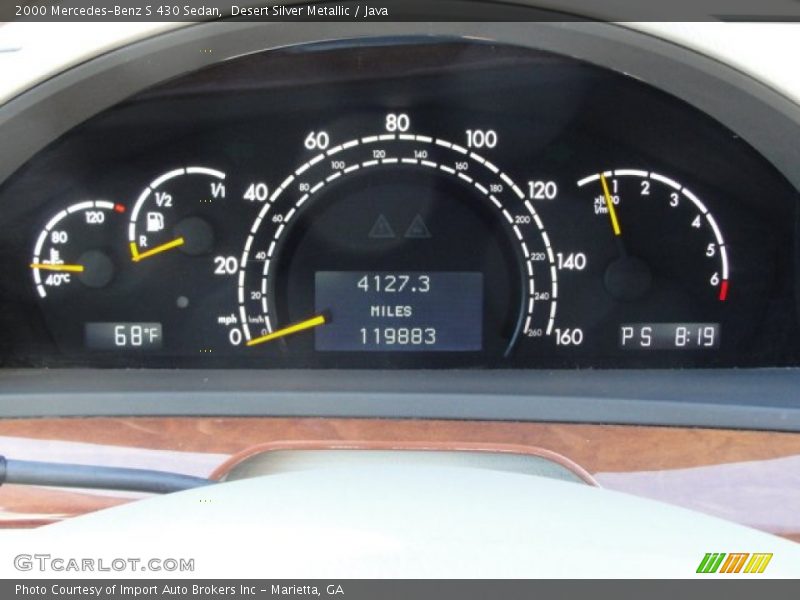 Desert Silver Metallic / Java 2000 Mercedes-Benz S 430 Sedan