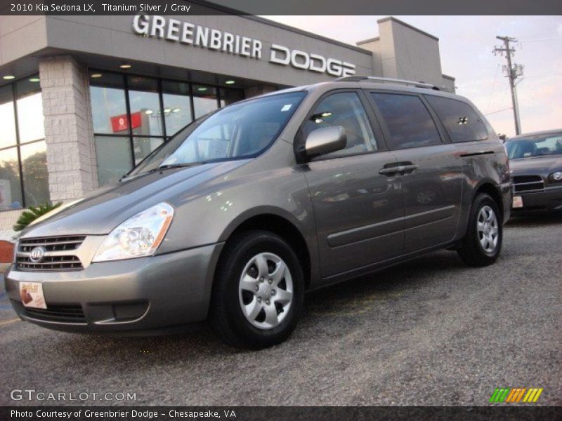 Titanium Silver / Gray 2010 Kia Sedona LX